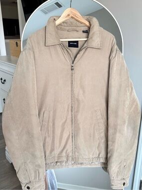 Vintage Pierre Cardin Faux Suede Bomber Jacket